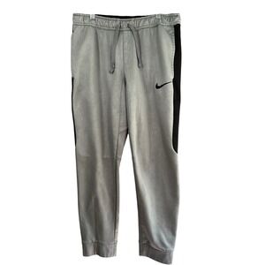 Nike Therma-FIT Training Pants Joggers Gray‎ Black Mens Size M